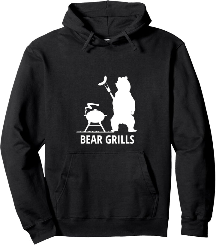 Bären BBQ Grillen Design Bear Grills für Vatertag Papa Mann Pullover Hoodie