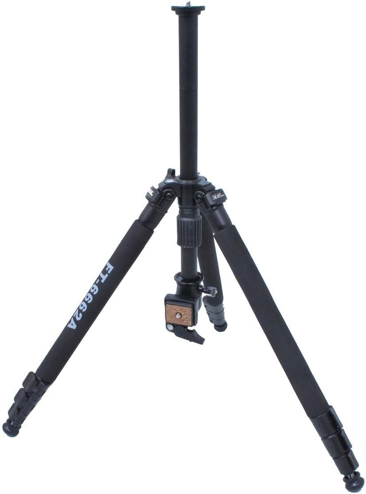 Dreibein-Stativ FT-6662A mit Kugelkopf und Schnellwechselplatte, Höhe 158cm + Transporttasche