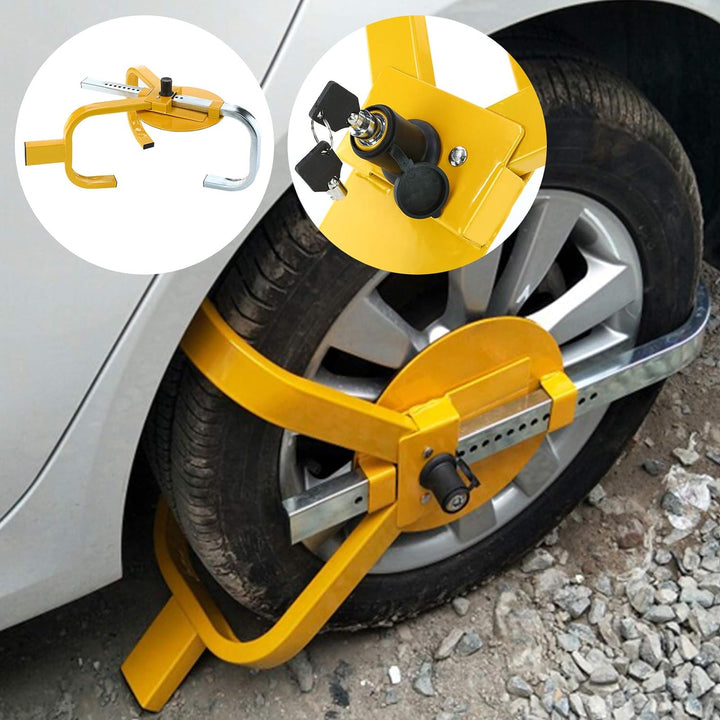 MorNon Immobiliser Radkralle Parkkralle 13-15 Zoll Stahl Radschlos Diebstahlsicherung Wheel Clamp Ca