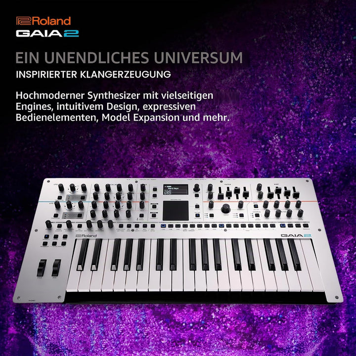Roland GAIA 2 Synthesizer mit modernen Klangmöglichkeiten | Hybride Soundengine kombiniert Wavetable