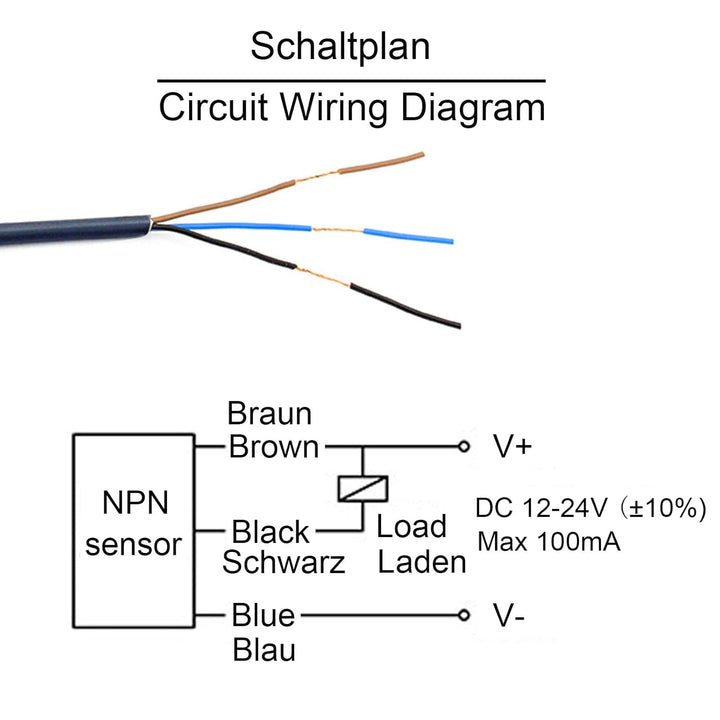 STBTECH E3Z-R61 Lichtschrankensensor Innenwandmontage NPN (NO oder NC schaltbar) Reflektierender Lic