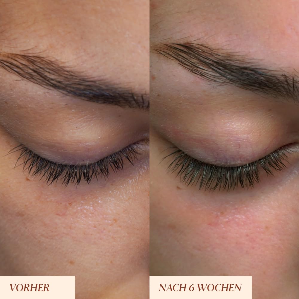 JUNGLÜCK Peptide Wimpernserum Ohne Hormone - Vegan | Für lange und dichte Wimpern und schöne Augenbr
