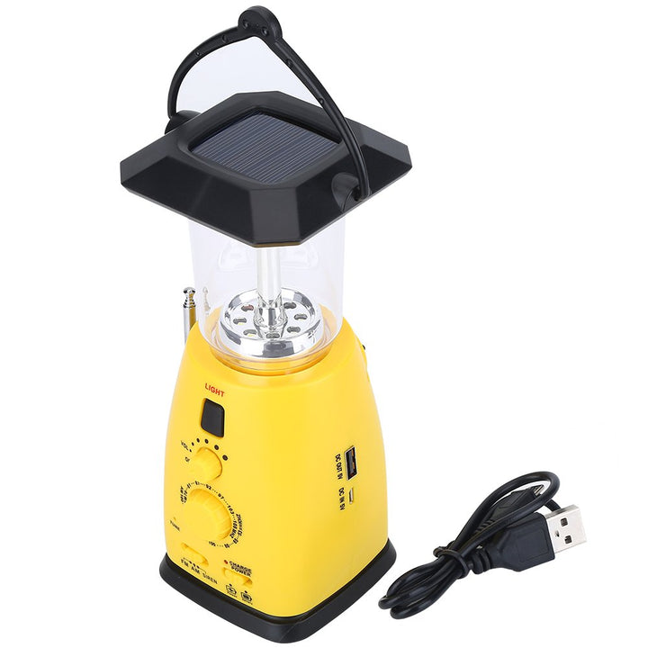 Kurbelradio, Solar Radio Ernstfall LED Taschenlampe Solarradio mit Kurbel Weltempfänger mit Handylad