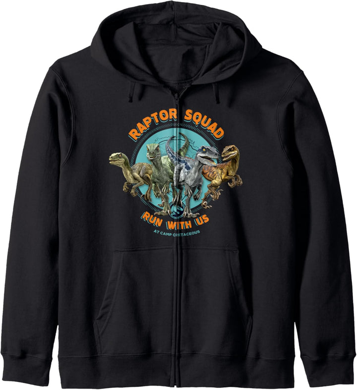 Jurassic World: Camp Cretaceous Raptor Squad Run With Us Kapuzenjacke