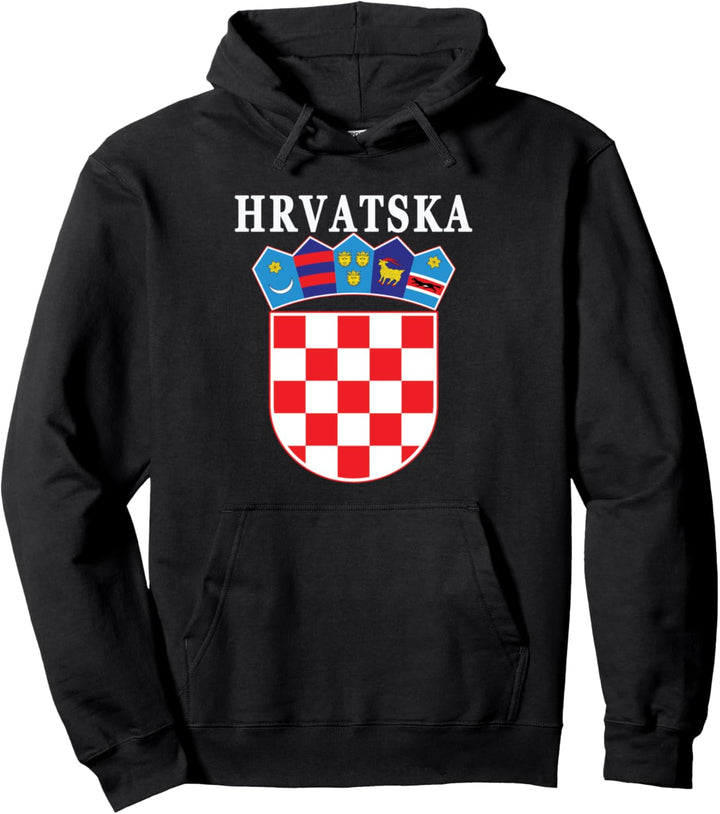 Hrvatska National Pride Kroatien Wappen Pullover Hoodie