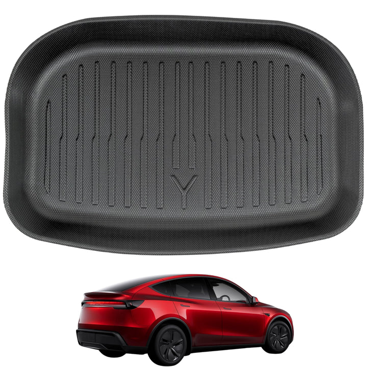 TLECTRIC Kabelfach Kofferraummatte Hinten für Tesla Model Y Wasserdicht Hoher Rand Kabelfach Kofferr
