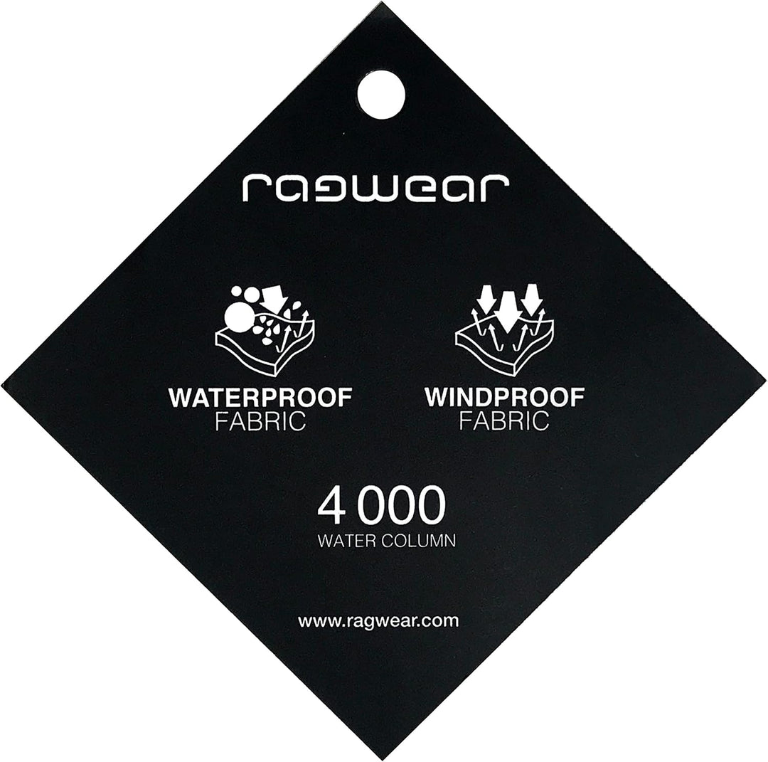 Ragwear Damen Übergangjacke wasserdicht (Wassersäule: 4.000 mm) leichte Jacke kurz mit abnehmbarer K