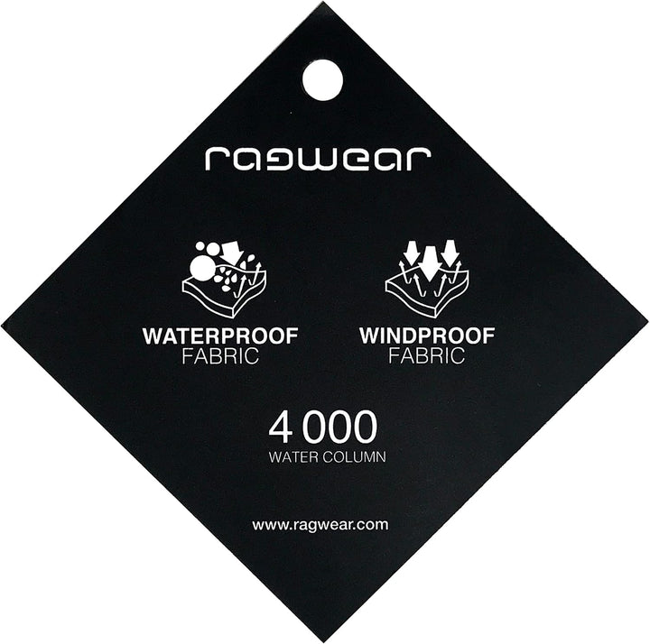 Ragwear Damen Übergangjacke wasserdicht (Wassersäule: 4.000 mm) leichte Jacke kurz mit abnehmbarer K