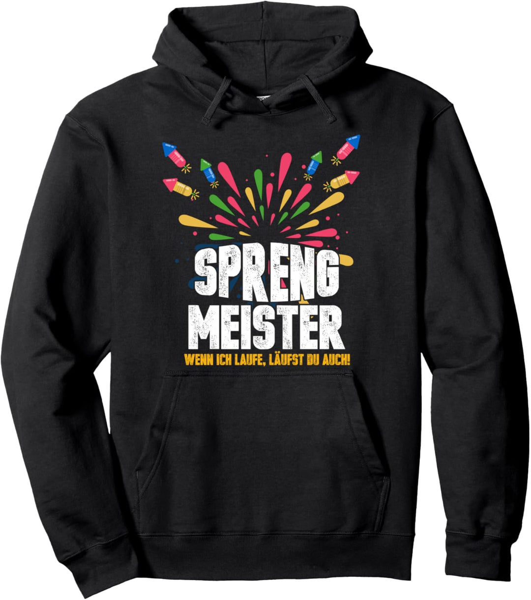 Silvester Pyrotechnik Feuerwerk Neujahr Feiern Lustig Pullover Hoodie