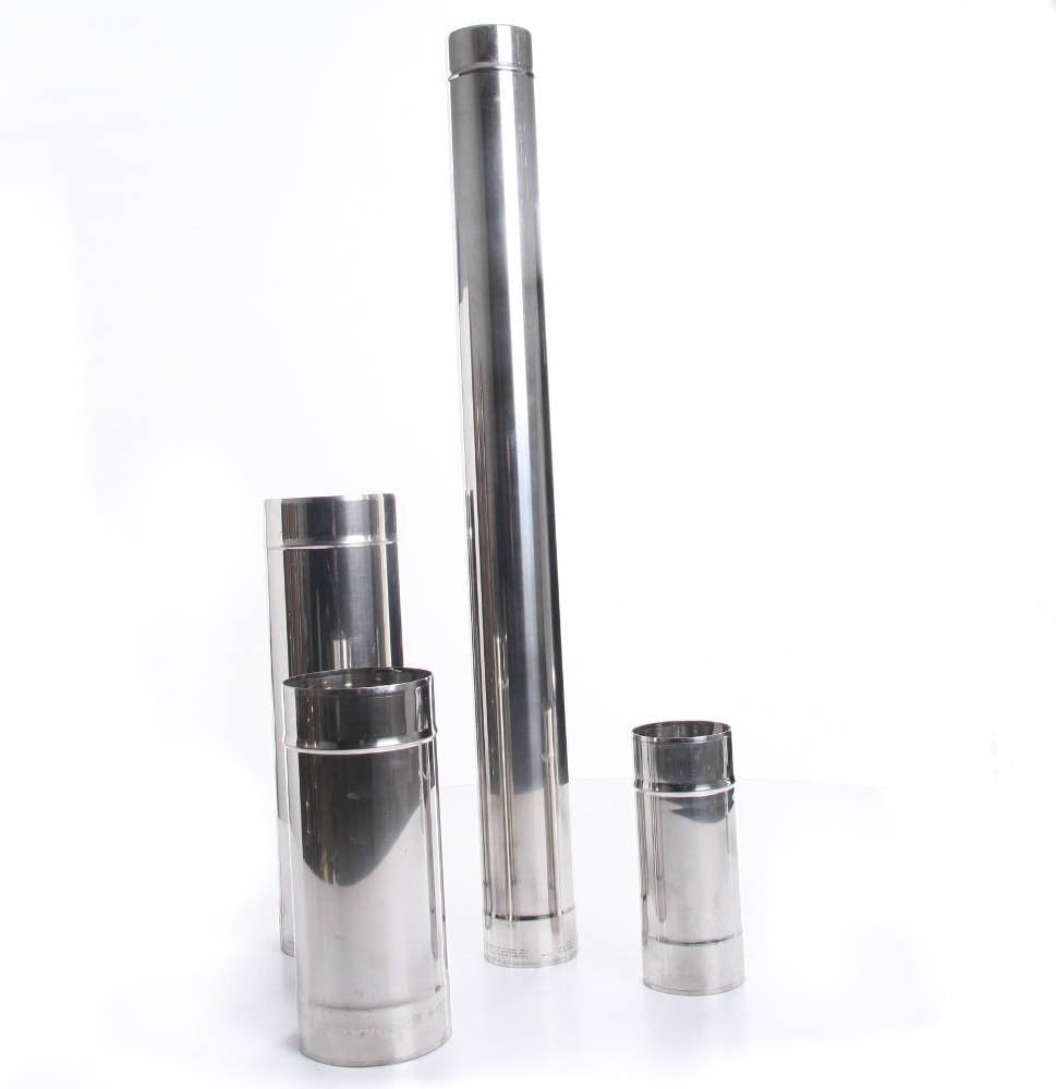 Edelstahl Kaminrohr Ofenrohr Rohr Heizung Rauchrohr Schornstein Abgasrohr Sanierung 250mm 330mm 500m