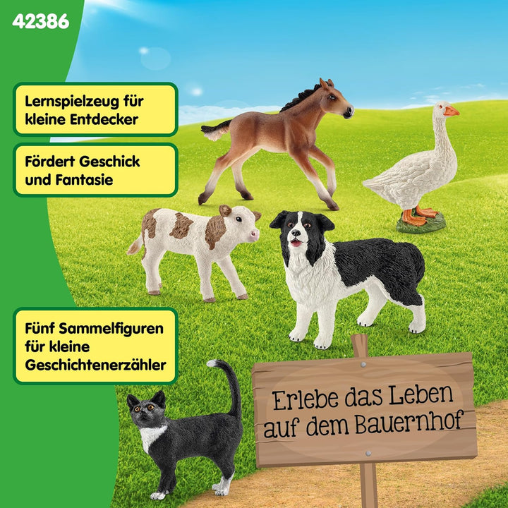 schleich 42386 FARM WORLD Tier-Mix, ab 3 Jahren, FARM WORLD - Spielfigur, 10 x 15 x 20 cm neue Versi