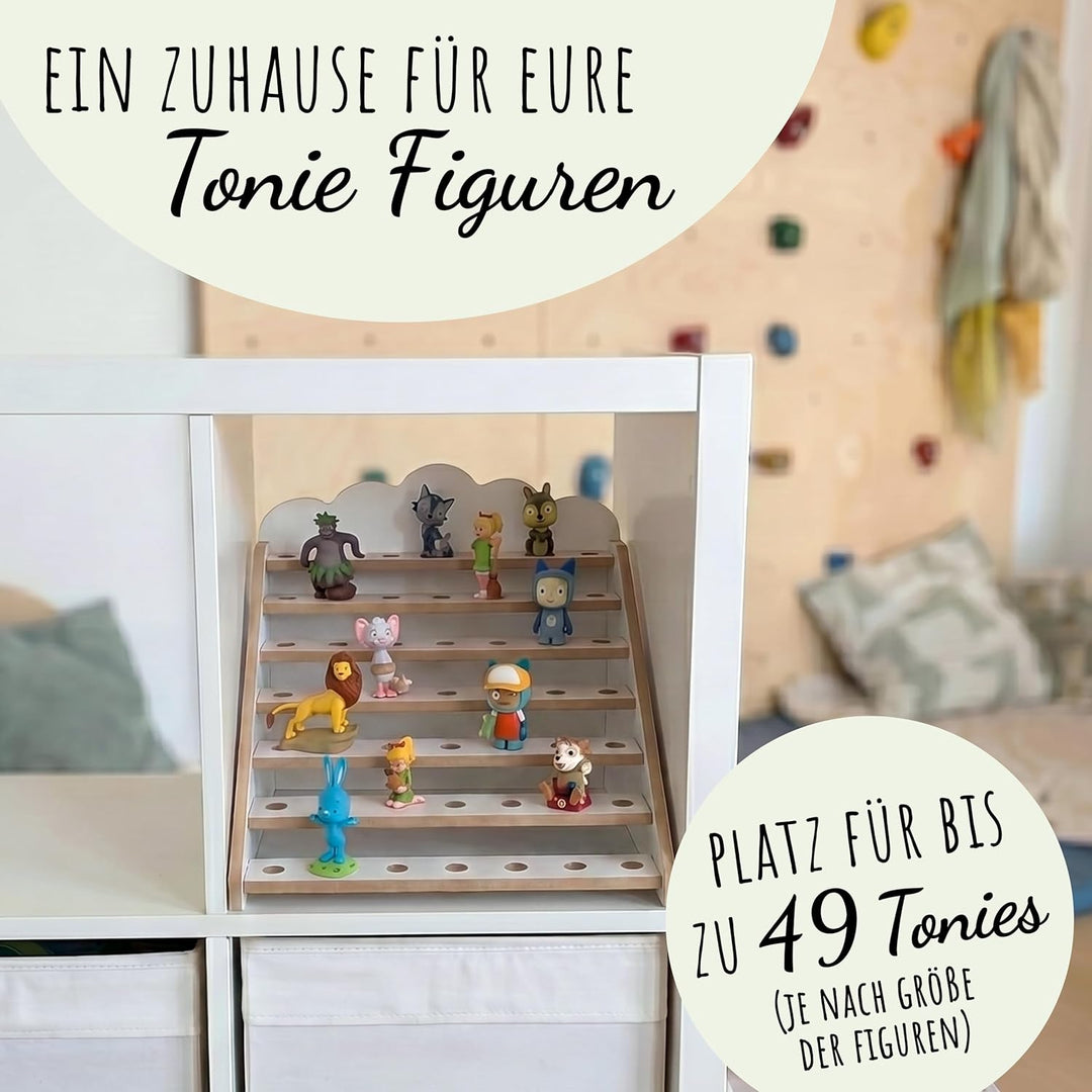 Tonie Regal für IKEA KALLAX – magnetisches Tonieregal für ca. 50 Toniefiguren Alpenweiss Nur für Ton