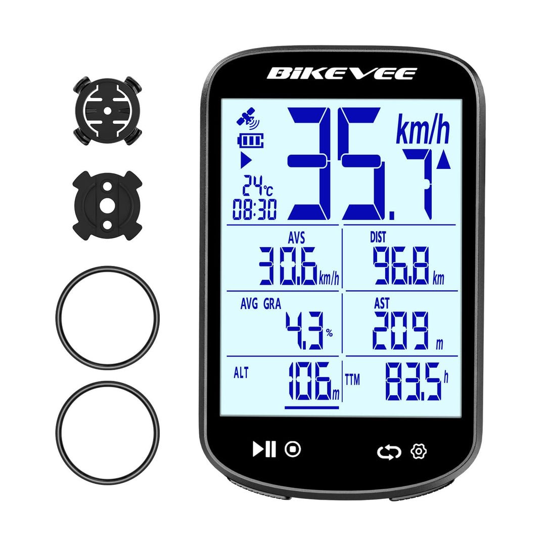 GPS Fahrradcomputer Kabellos Bluetooth 2,6 Zoll Glasdisplay