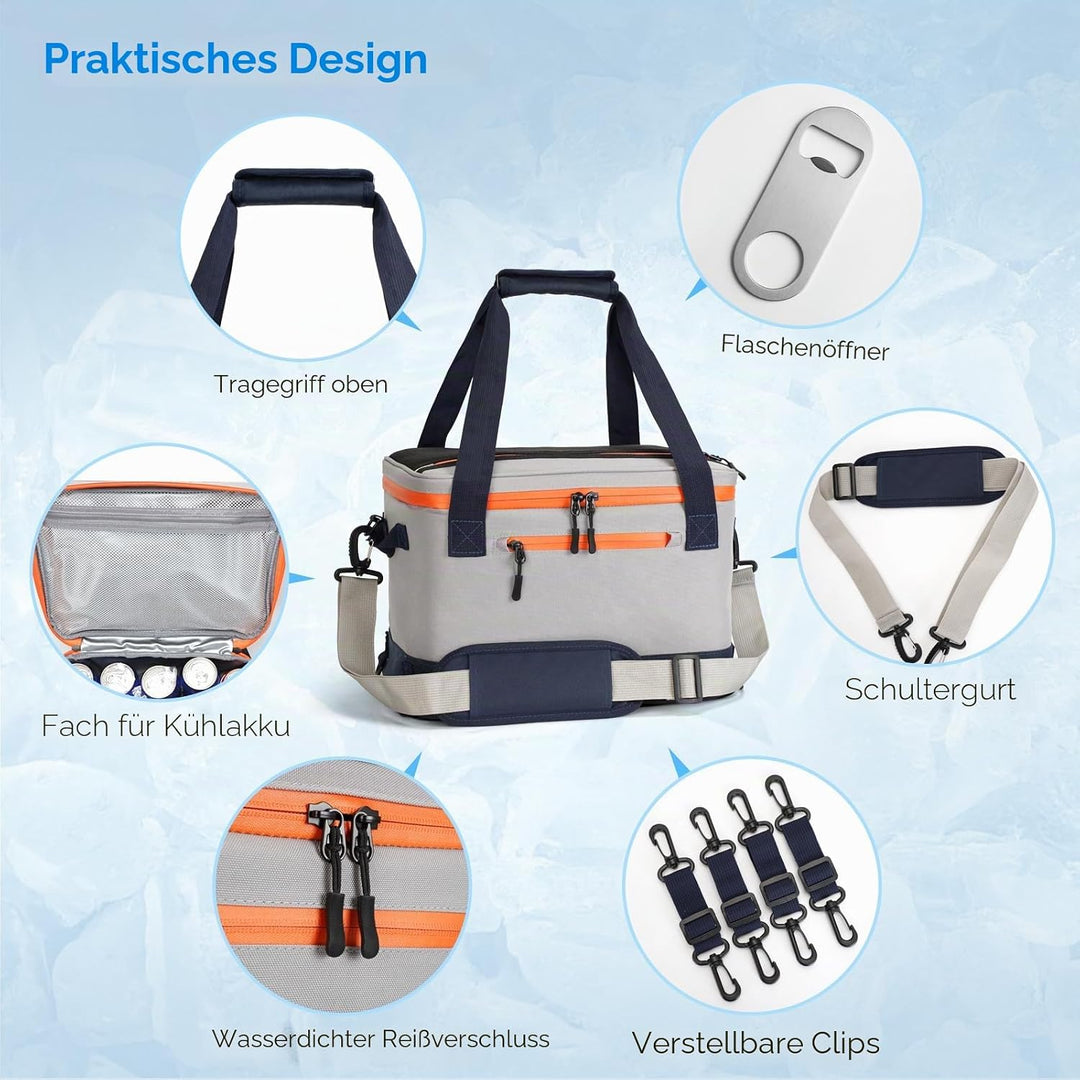 Paddle Board Cooler 33 Can Large Paddle Board Accessories, Leakproof Kayak Cooler Bag Camping Cooler