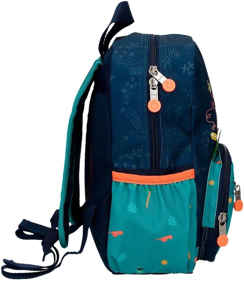 Enso Dino artist Vorschulrucksack Multicolor 23x28x10 cm Polyester 6,44L Dino-Rucksack, Dino-Rucksac