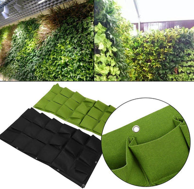 Zerodis Wachsen Taschen 36 Taschen im Freien vertikale Pflanze Taschen Greening Blume Pflanzen Tasch