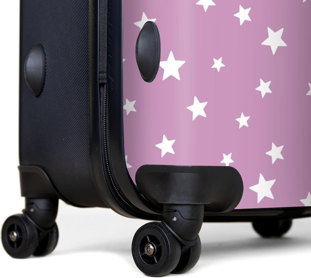 NoBoringSuitcases.com® Koffer XL Gross 77x51.5x28 cm Hartschale Reisekoffer 4 Rollen Leicht Koffer T