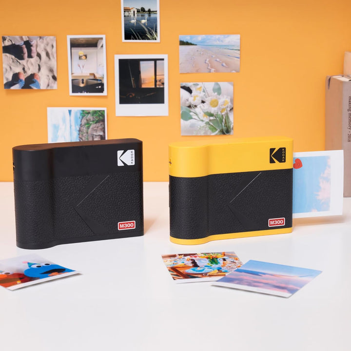KODAK Mini 3 ERA 4PASS Mobiler Fotodrucker (7,6x7,6cm) (Schwarz, Fotodrucker + 8 Blatts) Mini 3 Foto