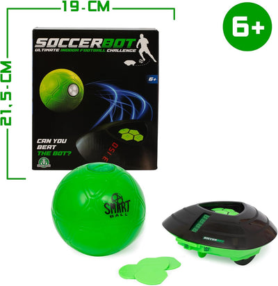 Soccer Bot Smart Ball, Roboter für den Innenbereich, Solo oder Multiplayer, ab 3 Jahren, MR100, Schw