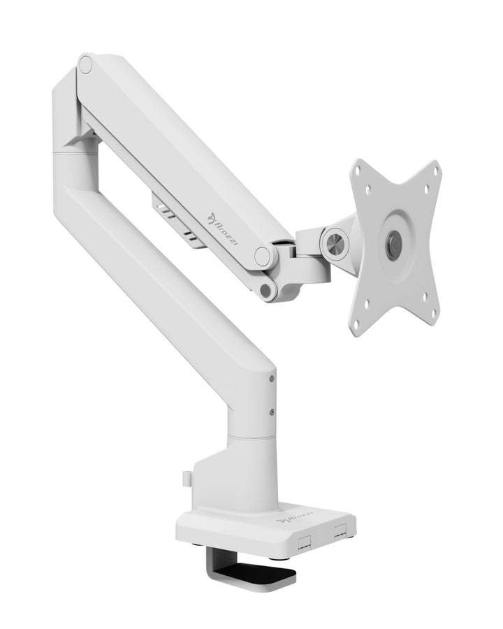 Arozzi Alzare Neo Single Gasdruckfeder-Monitorarm - Vollbewegung, Höhenverstellbar 21–50 cm, VESA 75