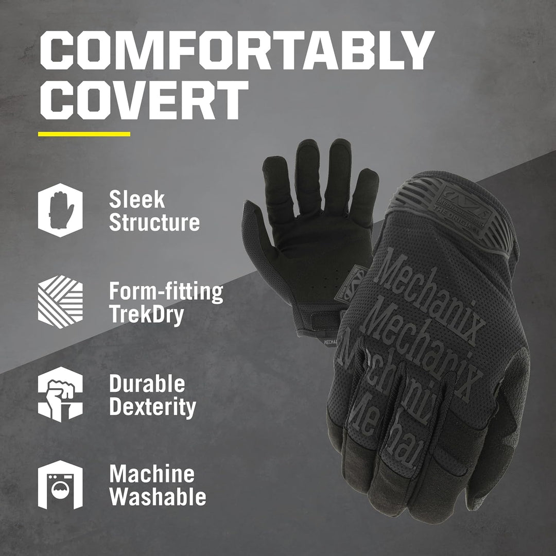 Mechanix MG-55-008 Wear Original Covert Handschuhe (Small, Vollständig schwarz) Einsatzhandschuhe 26