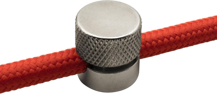 AMARCORDS - 10 Aluminium Deckenpins mit sichtbarer Kabelanpassung. Deckenbefestigung für Lampen und