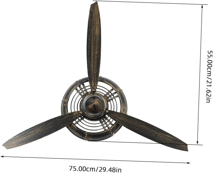 Propeller Wandmontiert Propellerwand H? Vintage Kreativer Wandbehang Industrielle Propeller-wandverz