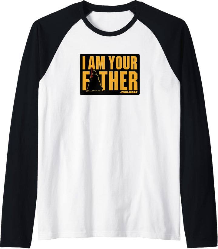 Star Wars Vatertag Vader I Am Your Father Silhouette Raglan