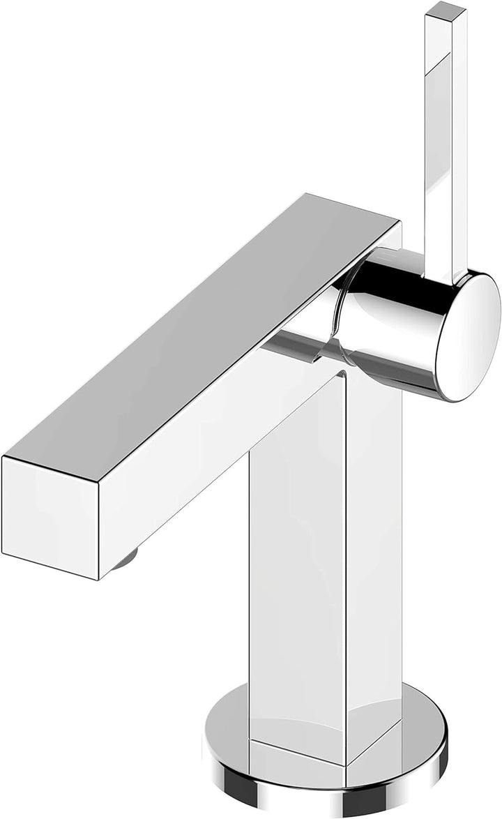 KEUCO Waschtisch-Armatur chrom für Waschbecken im Bad, mit Ablaufgarnitur Zugstange, Höhe 22,1cm, De