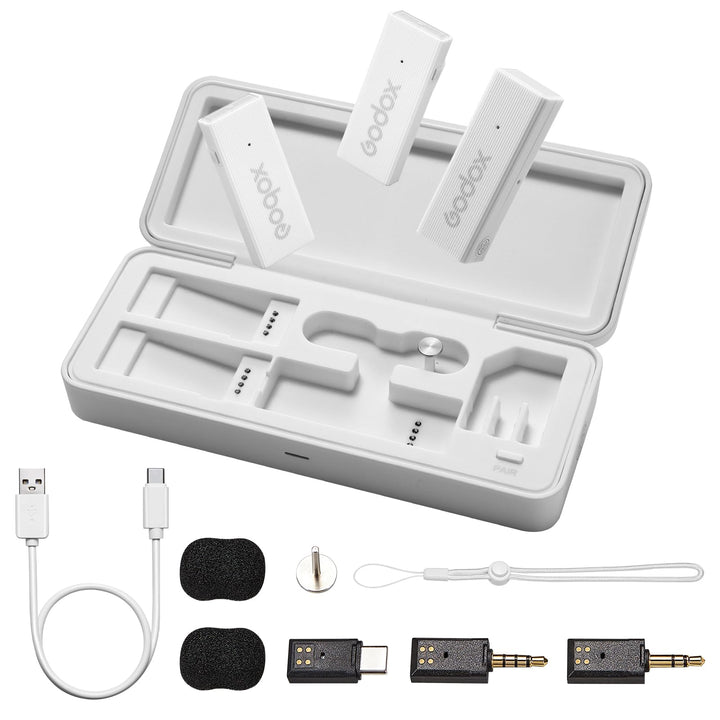 GODOX Movelink Mini UC Kit 2 Wireless Lavalier Mikrofon System, 2,4 GHz 100 m (328 ft.) Drahtloses M