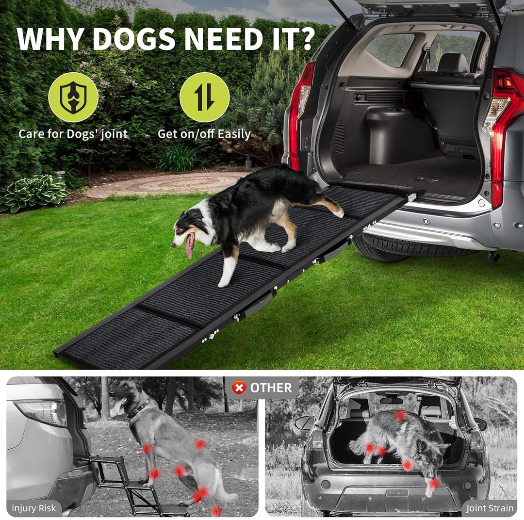 Hunderampe Klappbar Hundetreppe Hunde- & Katzentreppe Rampe Einstiegshilfe Für Kofferraum Haustiertr