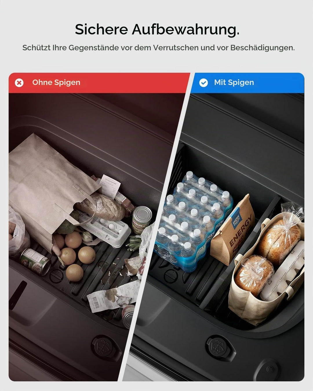 Spigen Auto Kofferraum Organizer für Tesla Model Y Juniper (Nur Premium &amp; Performance 2025 2026), Fr