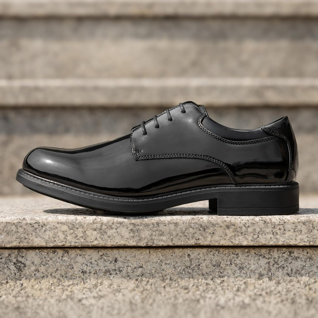 Bruno Marc Herren Anzugschuhe Männer Business Schnürer Derby ins Büro 39 EU Schwarz Pat, 39 EU Schwa