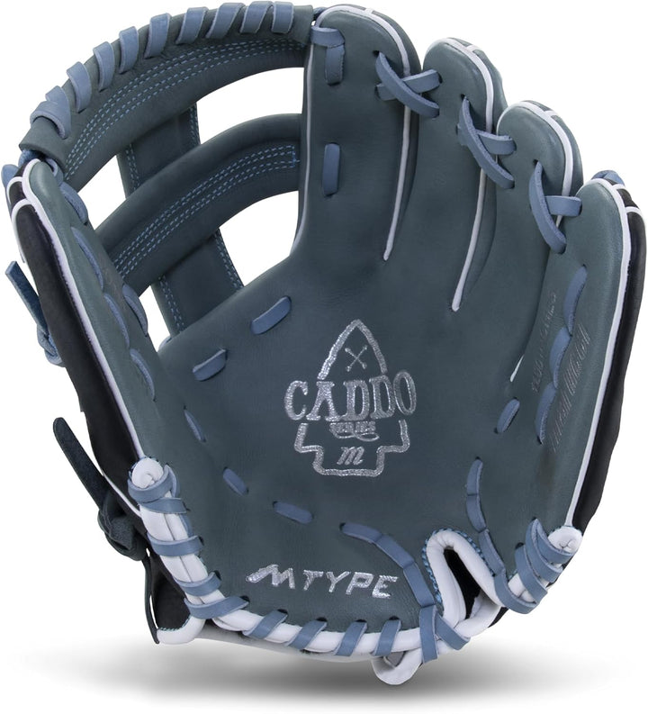 Marucci Youth Caddo Fastpitch Glove Series, 11 - GRAU/COLUMBIA BLUE
