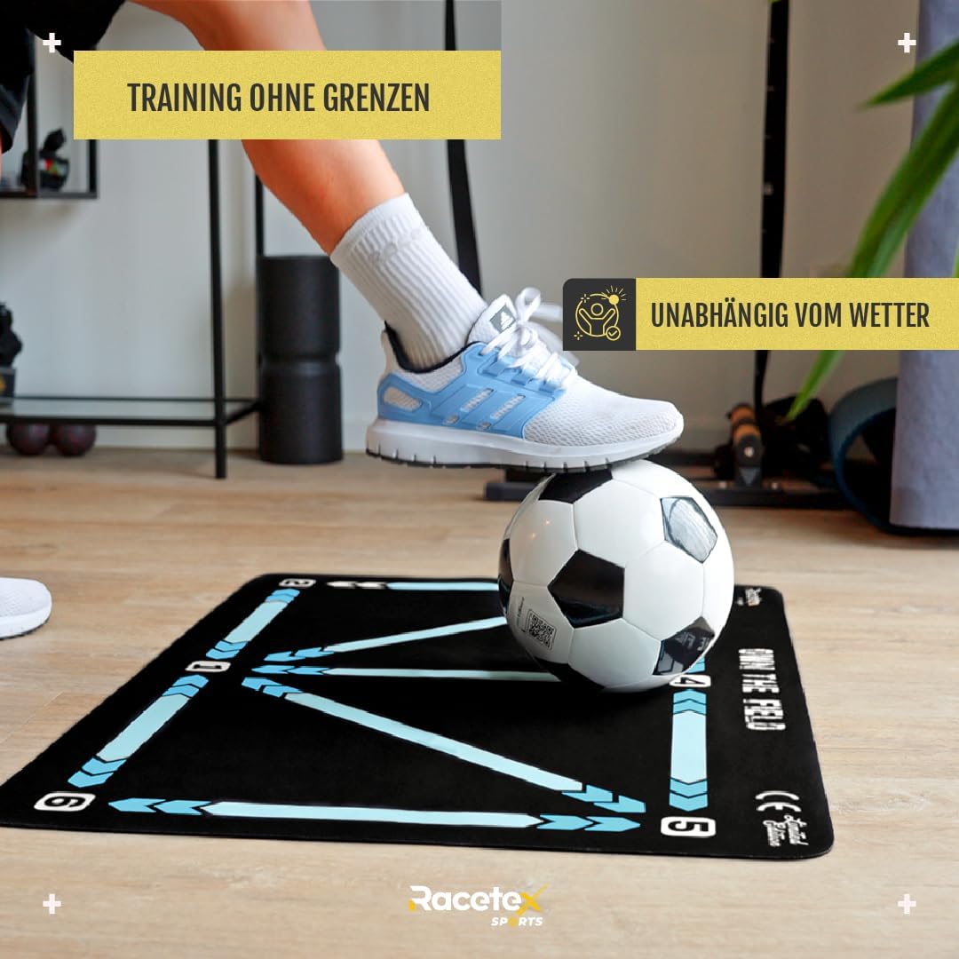 Fussballmatte Training Kinder 90x60 cm – Rutschfeste und Langlebige Fussballmatte – Die Kickmatte fü