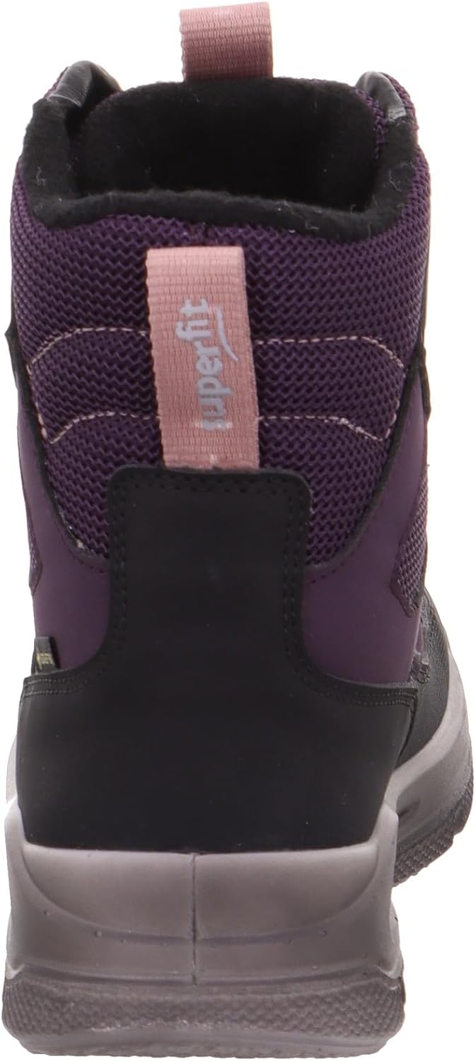 Superfit Mädchen Mars Warm Gefütterte Gore-tex Schneestiefel 28 EU Schwarz Lila 0060, 28 EU Schwarz