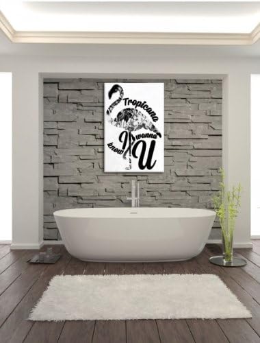 Tropicana negative Leinwandbild Bild auf Leinwand, XXL riesige Bilder fertig gerahmt mit Keilrahmen,