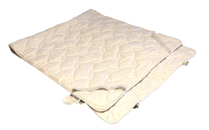 Unterbett mit 100% Baumwolle, atmungsaktiver und temperaturausgleichender Matratzenschutz, Kochfest