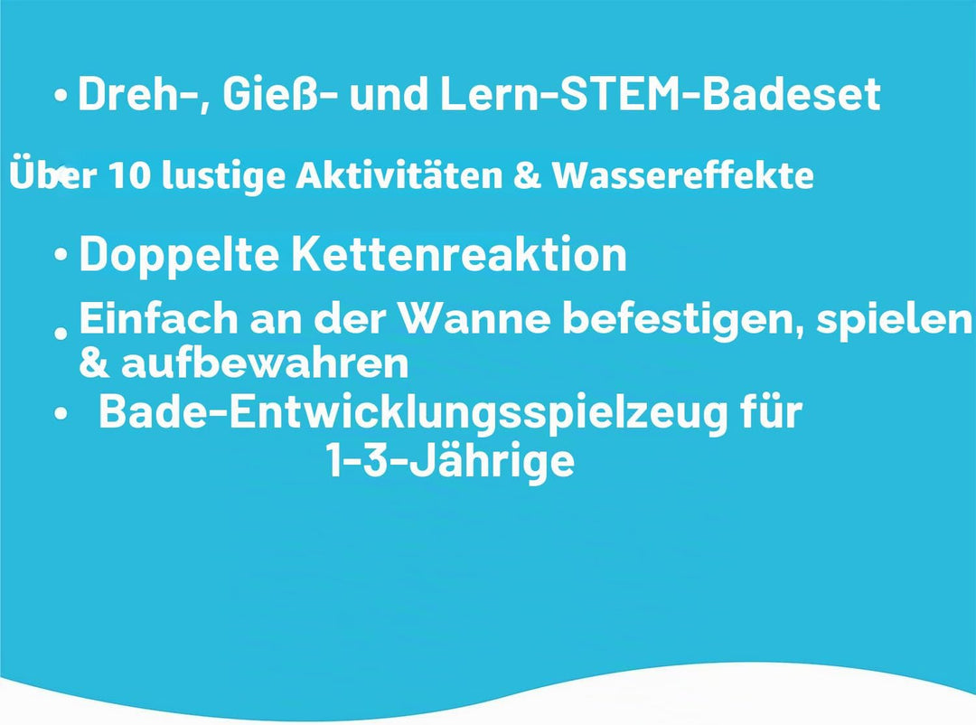 Yookidoo Baby Badespielzeug Wasserspielzeug für Badewanne (1–3 Jahre) – Transparentes Wasserlabor mi