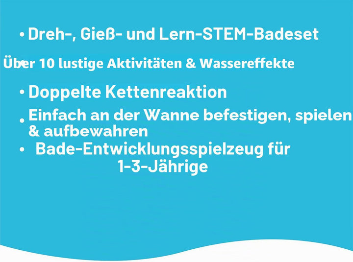 Yookidoo Baby Badespielzeug Wasserspielzeug für Badewanne (1–3 Jahre) – Transparentes Wasserlabor mi