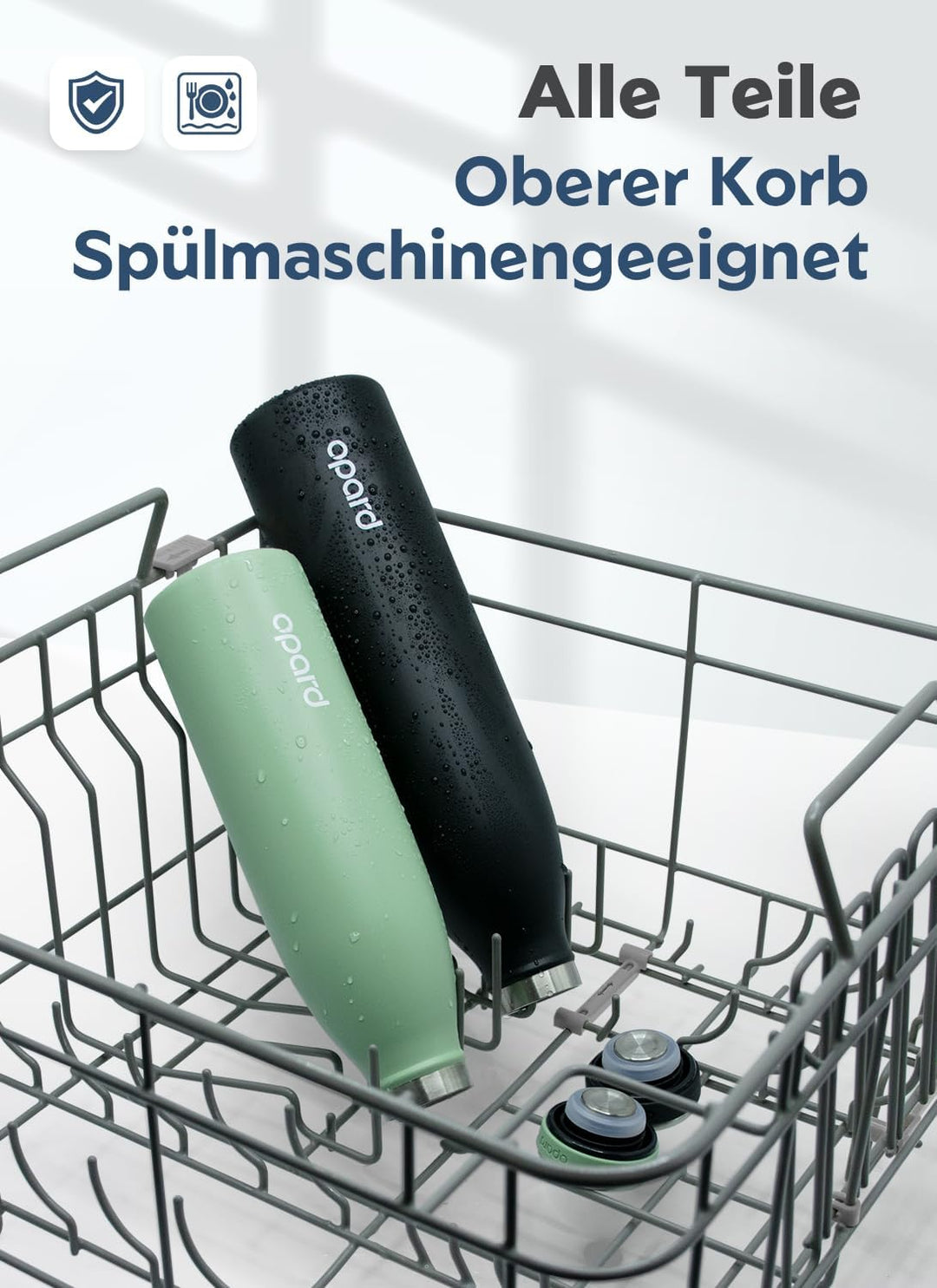 Opard Grip Thermosflasche 750ml, 36h Kalt & 12h Heiss Trinkflasche Edelstahl, Trinkflasche Kohlensäu