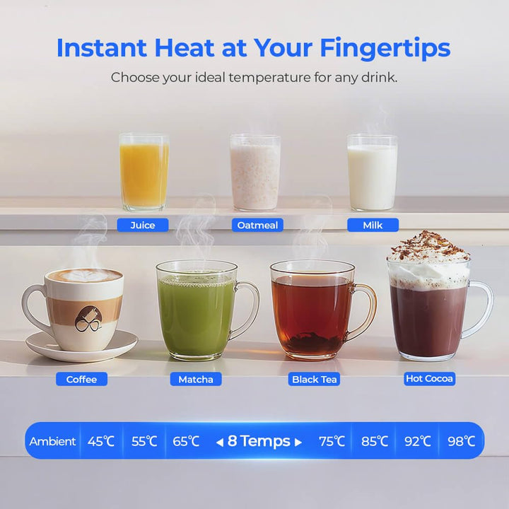 W100 UV Auftisch Umkehrosmoseanlage Wasserfilter, Heisswasserspender, Remineralisierung und pH-Gleic