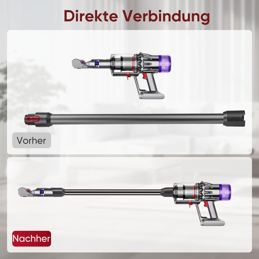 Verlängerungsrohr für Dyson V11 V15 V10 V8 V7 Stabstaubsauger,Ersatz Teleskoprohr Schnellspanner Ver