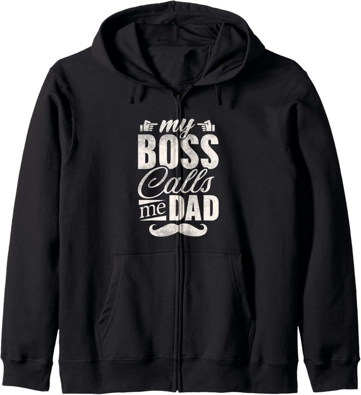 Vatertagsgeschenk von Kind mein Chef nennt mich Papa Kapuzenjacke