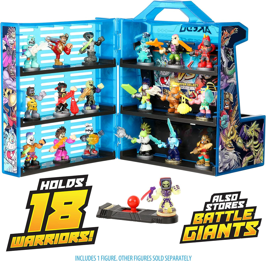 Akedo 14241 Ultimate Arcade Warriors Collector Case Mini Battling Action Figures Ready, Fight, Split
