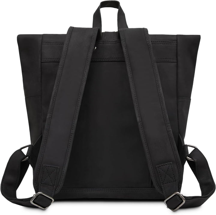 LEABAGS Leder Rucksack Damen & Herren I Echtleder Premium Daypack I Eleganter Backpack Frauen & Männ