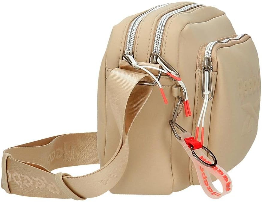 Reebok Noah Flat Umhängetasche Beige 19x13x3 cm Polyester Bandolera plana Taupe, Bandolera plana Tau