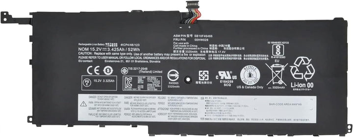 ASKC SB10F46466 00HW028 Laptop Akku für Lenovo Thinkpad X1 Carbon 4th Gen 2016 X1 Yoga 1st 2nd Serie