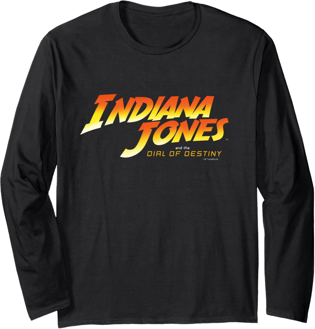 Lucasfilm Indiana Jones and the Dial of Destiny Movie Logo Langarmshirt