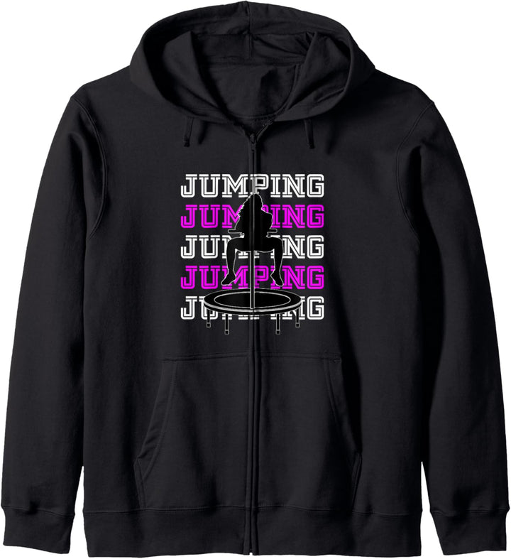 Jumping Trampolin Trendsport Fitness Damen Jumpstyle Kapuzenjacke